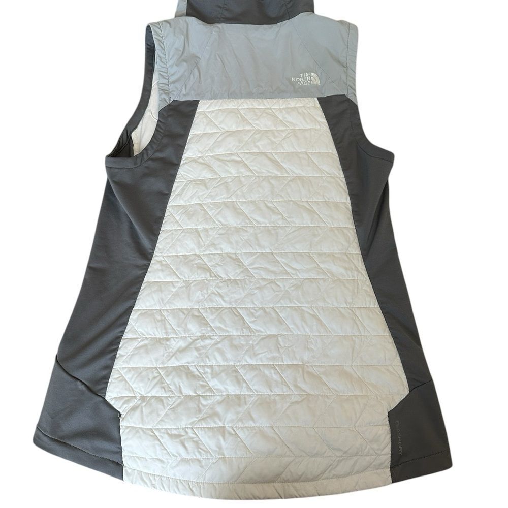 Womens The North Face Thermoball Flash Dry Vest Grey White Medium - Picture 6 of 8